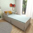 Cama Infantil Solteiro 2 Gavetões Tulum