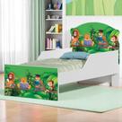 Cama Infantil Tick Safari e Zoológico Com Colchão