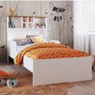 Cama Infanto Juvenil com Estante e Protetores House Art in Móveis Branco