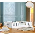 Cama Intanfil Helo com Colchão Casal Montessoriana Branca com Escorregador Divaloto + Luminária