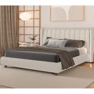 Cama Japonesa com Cabeceira em LED Seo-Yeon King Facto Off White / Linho Off White - Sallar Home