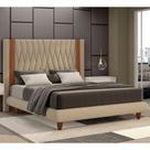 Cama Japonesa com Cabeceira Pierreharu Queen Linho Bege - Sallar Home