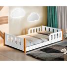 Cama Joaninha Branca com Colchão e 2 Luminárias Soninho
