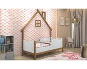 Cama Juvenil Cristal Freijó Branco Basoto Cama Juvenil Cristal Freijó Branco Basoto