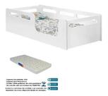 Cama Juvenil Montessoriana Branca C/ Colchão Juvenil D-20
