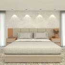Cama King 2,01m Cabeceira 3,50m e 2 Mesas Sob Medida em MDF