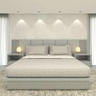 Cama King Cabeceira 2 Mesas c/ gaveta e nicho MDF Sob Medida Cama King Cabeceira 2 Mesas c/ gaveta e nicho MDF Sob Medida