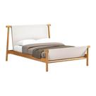 Cama King Em Madeira Belmont Cipó c/ Tecido 145