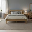 Cama King Esmeralda Madeira Maciça Resistente Nogueira Cama King Esmeralda Madeira Maciça Resistente Nogueira
