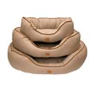 Cama Lisa Oval Sarja para Cães e Gatos Caqui - Tamanho G