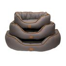 Cama Lisa Oval Sarja para Cães e Gatos Cinza - Tamanho M