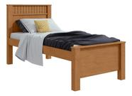 Cama Lopas Solteiro Athenas com Cabeceira Ripada Cama Reforçada