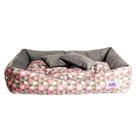 Cama Luxuosa para Cães e Gatos - Super Confortável, Design Premium, Almofadas Incluídas - G