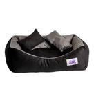 Cama Luxuosa para Cães e Gatos - Super Confortável, Design Premium, Almofadas Incluídas - P