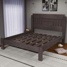 Cama Marina Casal 100% MDF Estrado Reforçado Pés 9x5,4cm Cor:Mocaccino