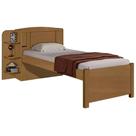 Cama Milenio Solteiro 100% Mdf Sem Cama Auxiliar Cor Marrom