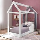 Cama Mini Casinha Montessoriana Infantil Branca Cama Mini Casinha Montessoriana Infantil Branca