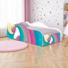 Cama mobili solteiro unicórnio arco íris