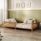 Cama Montessori Reforçada Infantil 90x190cm Madeira Com Estrado Cor Mel Dudy