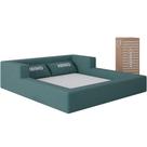 Cama Montessoriana Casal Aconchego 100 Espuma Verde Água Keiko