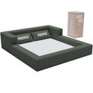 Cama Montessoriana Casal Aconchego 100 Espuma Verde Militar Keiko