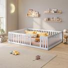 Cama Montessoriana Casal Com Grade Giulia Casatema MadeiraOriginals Cama Montessoriana Casal Com Grade Giulia Casatema MadeiraOriginals