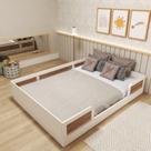 Cama Montessoriana Casal Infantil Zoe Branco/Carvalho Mel