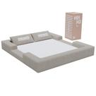 Cama Montessoriana Casal Ninho 100 Espuma Bege Keiko