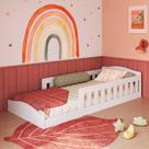 Cama Montessoriana Infantil 192cm com Grades de Proteção