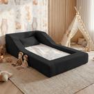 Cama Montessoriana Infantil Noah 100% Espuma com Colchão Bouclê Preto - Desk Design Cama Montessoriana Infantil Noah 100% Espuma com Colchão Bouclê Preto - Desk Design