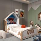 Cama Montessoriana Infantil Solteiro 100% MDF Branco