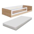 Cama Montessoriana Infantil Solteiro Branca com Colchão Cama Montessoriana Infantil Solteiro Branca com Colchão