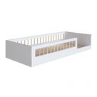 Cama Montessoriana Solteiro Affetto Branco Completa Móveis