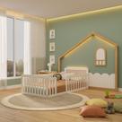 Cama Montessoriana Solteiro Giulia Rattan com Moldura Led New Garden Casatema MadeiraOriginals Cama Montessoriana Solteiro Giulia Rattan com Moldura Led New Garden Casatema MadeiraOriginals