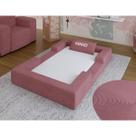 Cama Montessoriana Solteiro Ninho Espuma Rosa Keiko