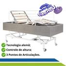 Cama Motorizada Articulada Pilati 3 Movimentos com Regulagem de Altura, Rodas e Grades