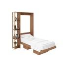 Cama Multifuncional Juvenil Solteiro Articulada Dobrável CM8013 Amêndoa - Tecno Mobili