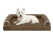 Cama Ortopédica Impermeable con Respaldo para Perros Medianos NANUYA Cama Ortopédica Impermeable con Respaldo para Perros Medianos NANUYA