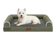 Cama Ortopédica Impermeable para Perro Mediano NANUYA con Refuerzo en Verde Oscuro