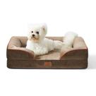 Cama Ortopédica Impermeável Bedsure para Cães Médios - Marrom