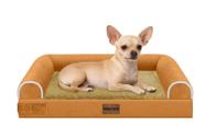 Cama Ortopédica para Cães Pequenos Lavável: Cama com Apoio para Cães de Porte Pequeno, Espuma Tipo Colmeia, Sofá Impermeável com Capa Removível - Laranja Cama Ortopédica para Cães Pequenos Lavável: Cama com Apoio para Cães de Porte Pequeno, Espuma Tipo Colmeia, Sofá Impermeável com Capa Removível - Laranja