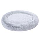Cama para animais de estimação Amazon Basics Donut Faux Fur para cães cinza 45 cm