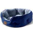 Cama para animais de estimação Asvin Small para cães e gatos Extra Soft Blue 50cm