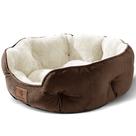 Cama para animais de estimação Asvin Small para cães pequenos e gatos domésticos, marrom