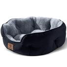 Cama para animais de estimação Asvin Small para cães pequenos e gatos domésticos preta