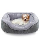 Cama para animais de estimação INVENHO para cães pequenos e gatos, ortopédica lavável S (50x48x15) cm
