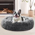 Cama para animais de estimação JOLLYVOGUE Calming Donut Cuddler para cães pequenos de 20 polegadas