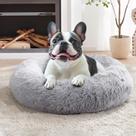 Cama para animais de estimação JOLLYVOGUE Small Calming Donut Cuddler para cães e gatos
