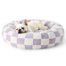 Cama para animais de estimação LE SURE Donut Medium para cães e gatos, roxa, 30 cm