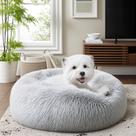 Cama para animais de estimação SunStyle Home Donut Round Calming para animais de estimação pequenos